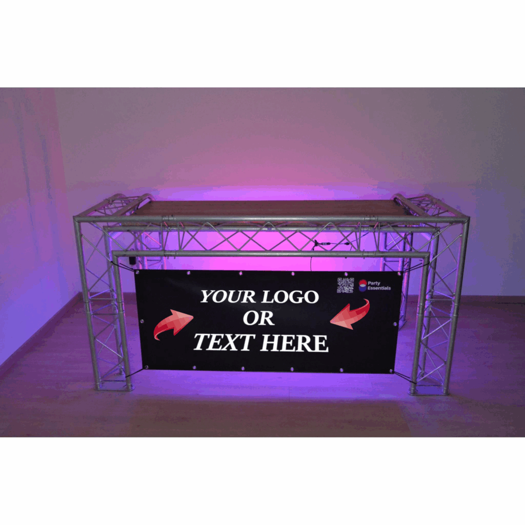 Personalized Banner for DJ Booth